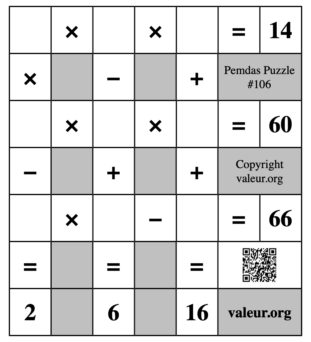 Pemdas Puzzle #106