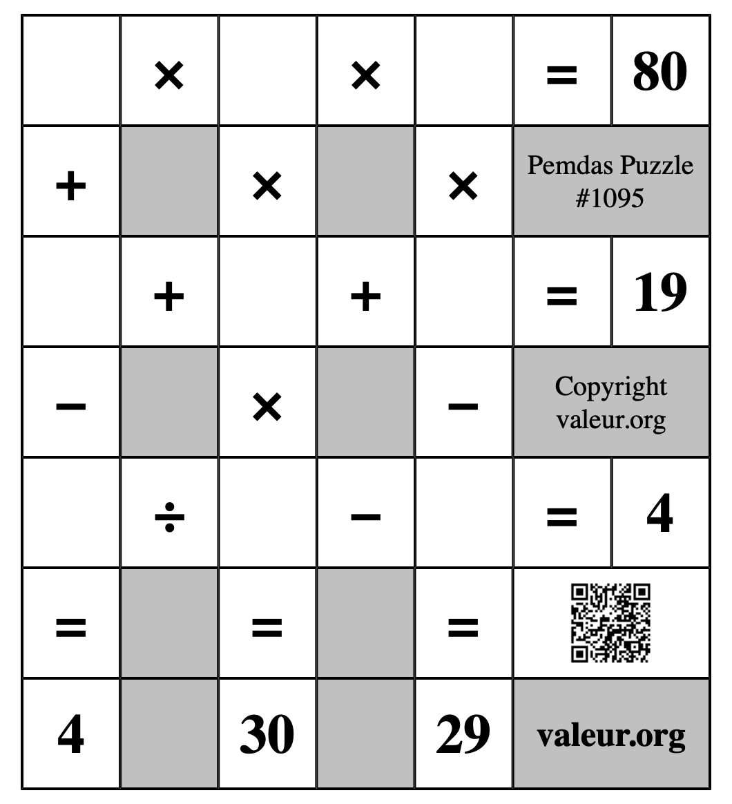 Pemdas Puzzle #1095