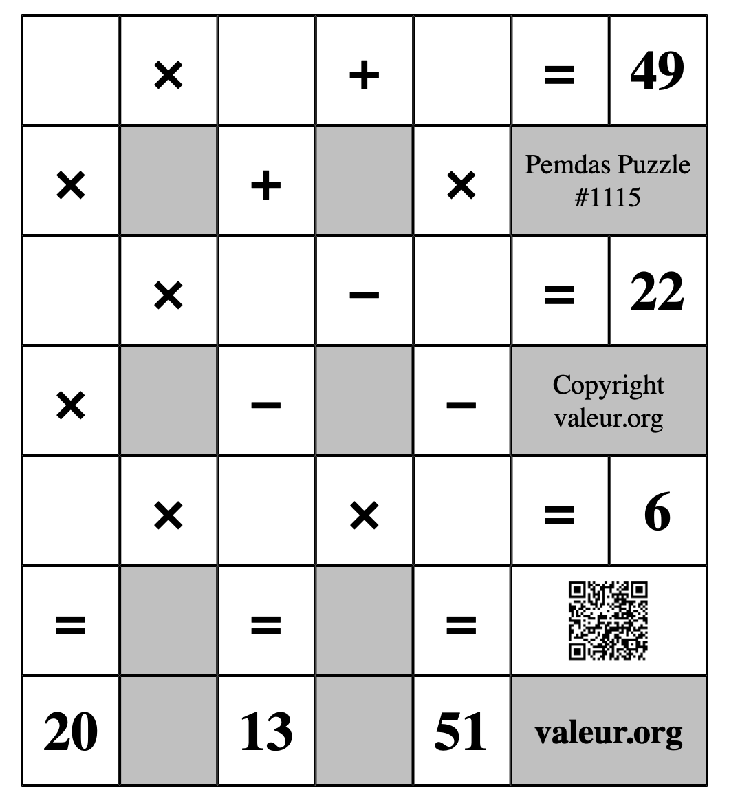 Pemdas Puzzle #1115