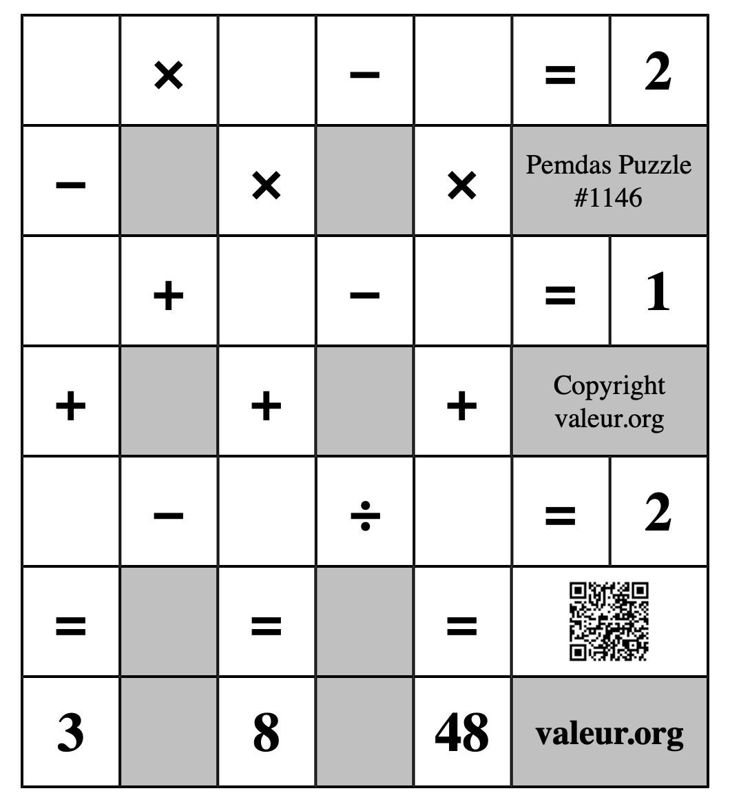 Pemdas Puzzle #1146