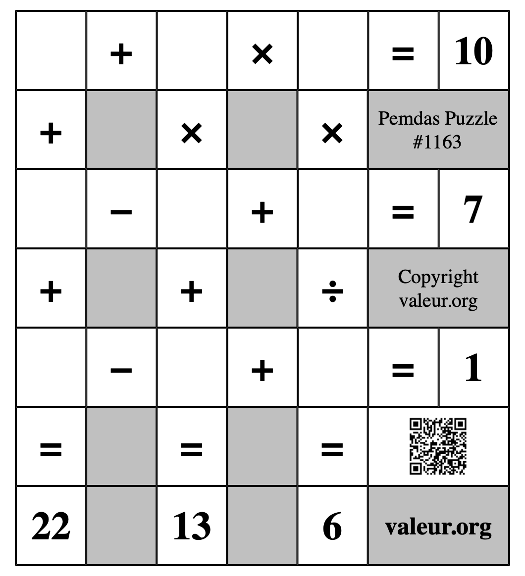 Pemdas Puzzle #1163