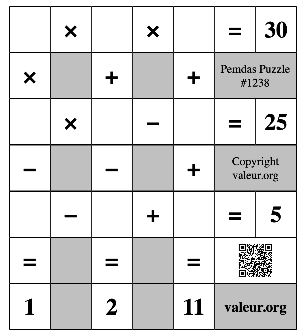 Pemdas Puzzle #1238