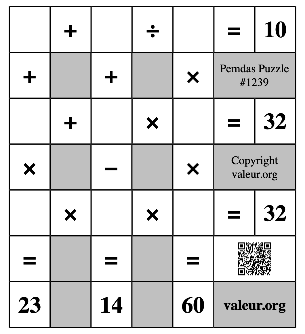 Pemdas Puzzle #1239