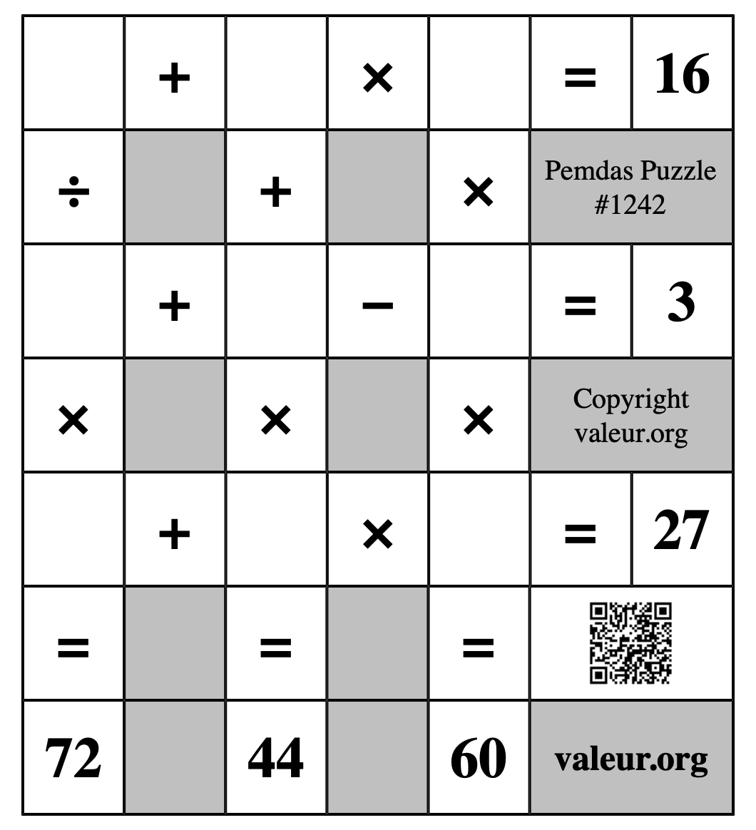 Pemdas Puzzle #1242