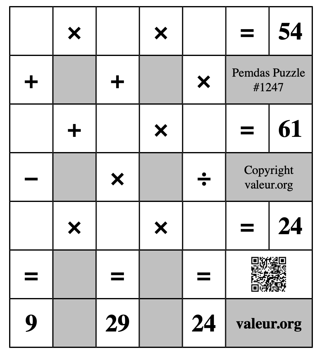Pemdas Puzzle #1247