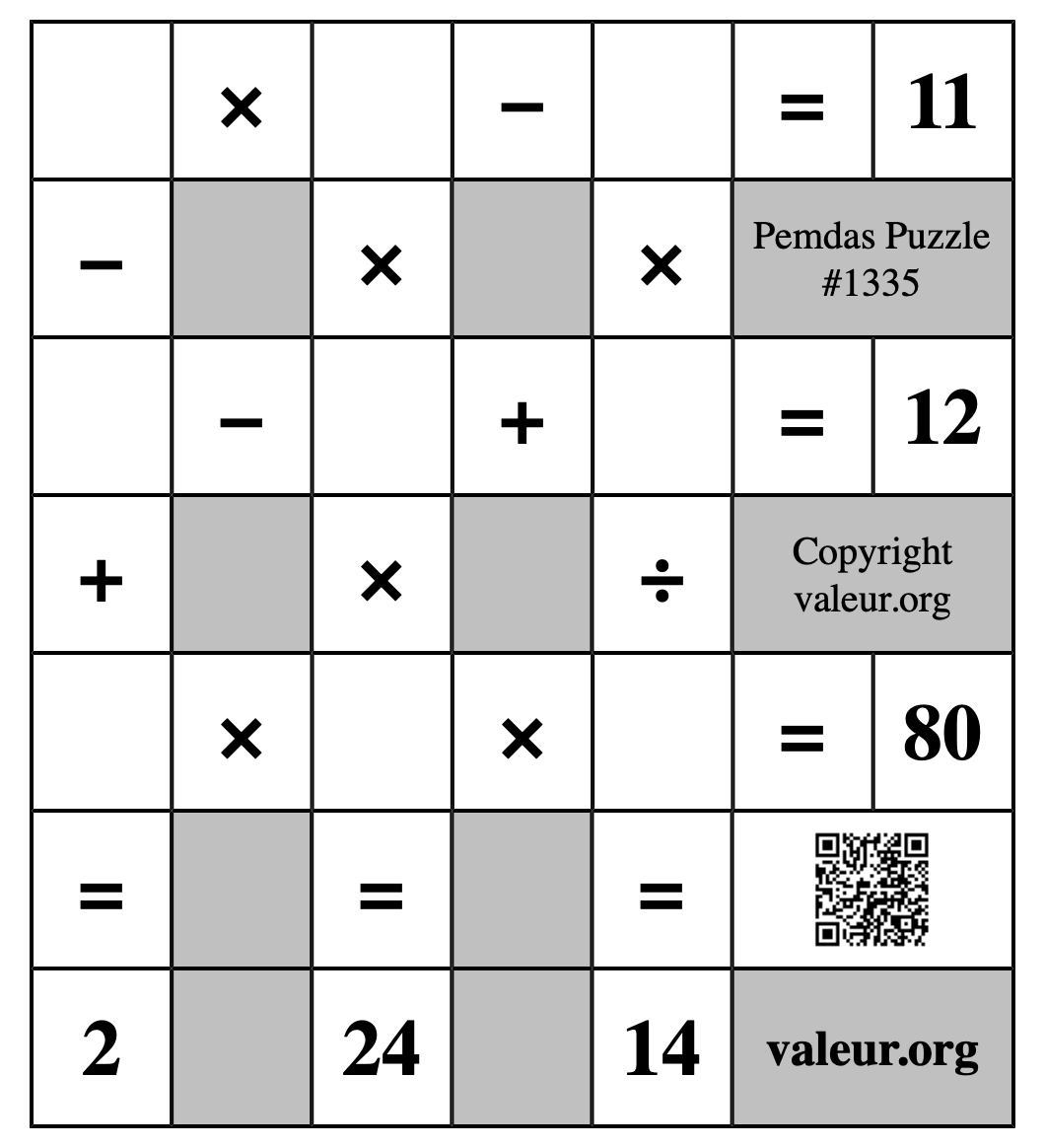 Pemdas Puzzle #1335