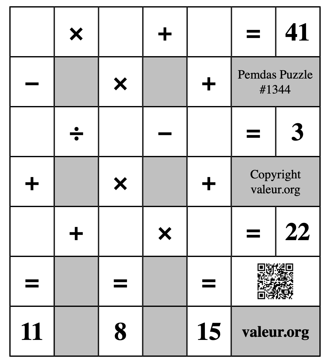 Pemdas Puzzle #1344