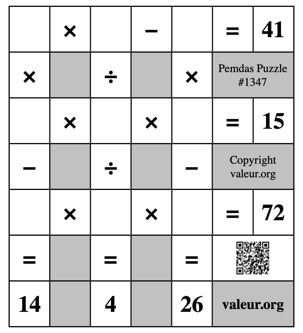 Pemdas Puzzle #1347