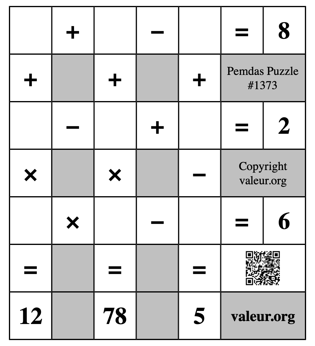 Pemdas Puzzle #1373