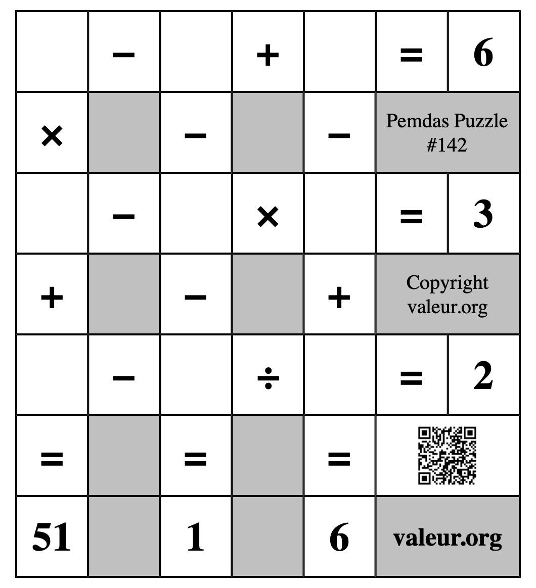 Pemdas Puzzle #142