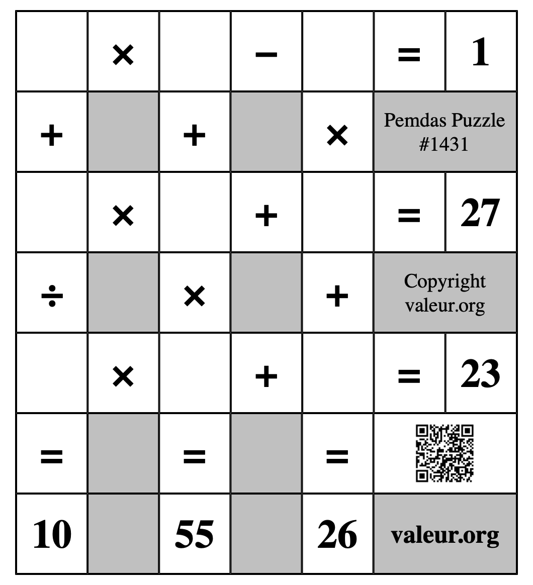 Pemdas Puzzle #1431