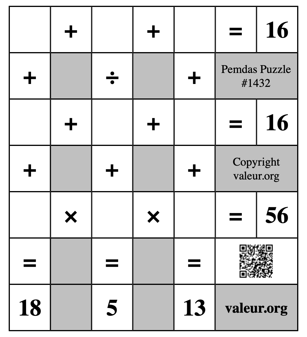 Pemdas Puzzle #1432
