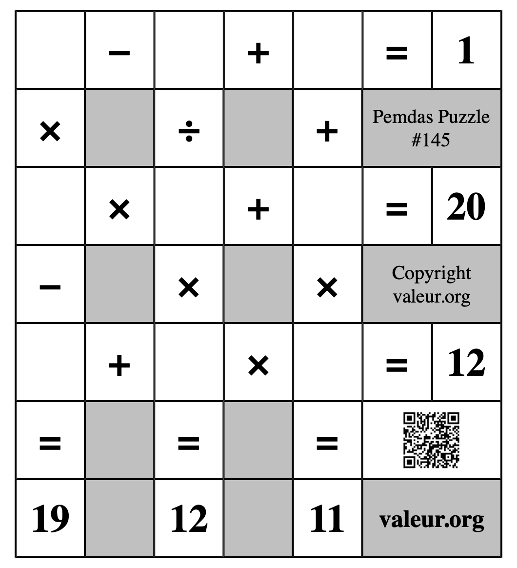 Pemdas Puzzle #145