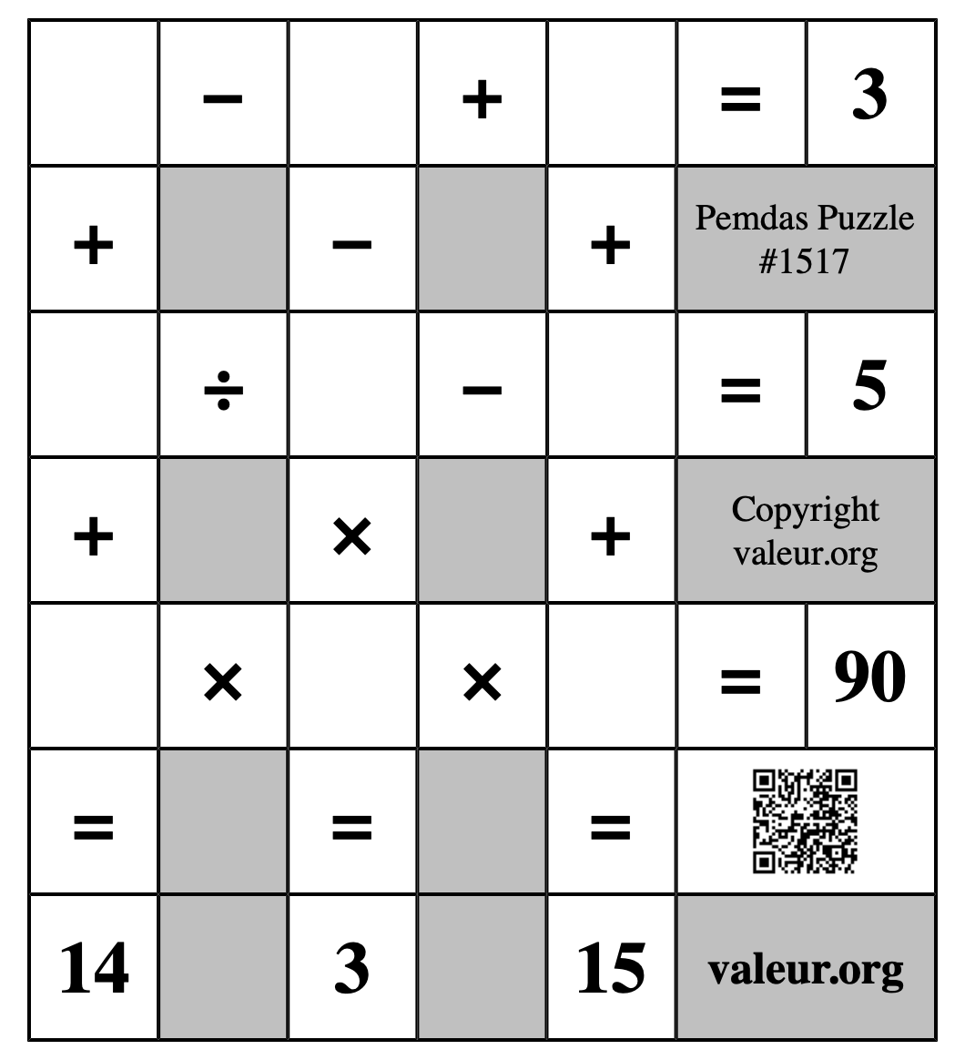 Pemdas Puzzle #1517