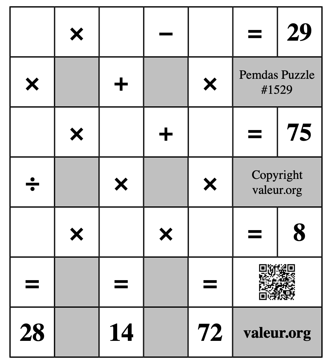 Pemdas Puzzle #1529