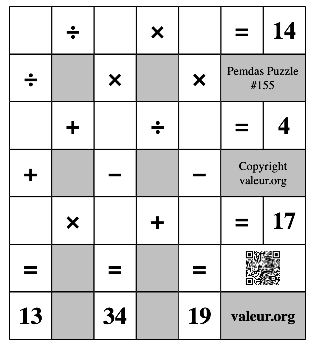 Pemdas Puzzle #155