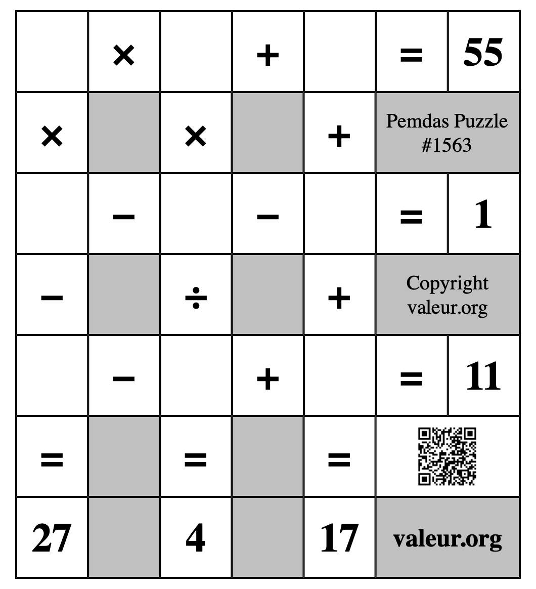 Pemdas Puzzle #1563