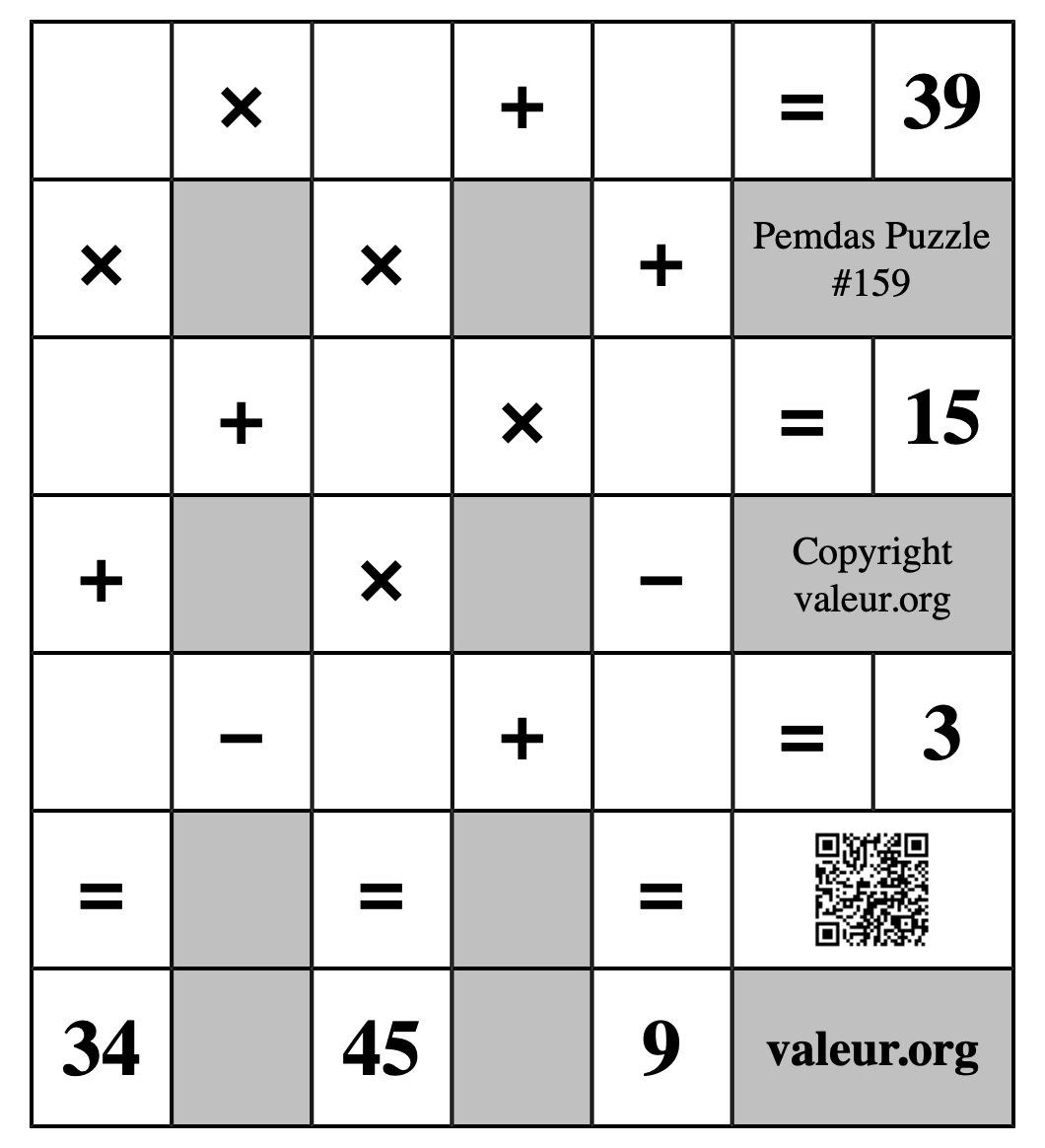 Pemdas Puzzle #159