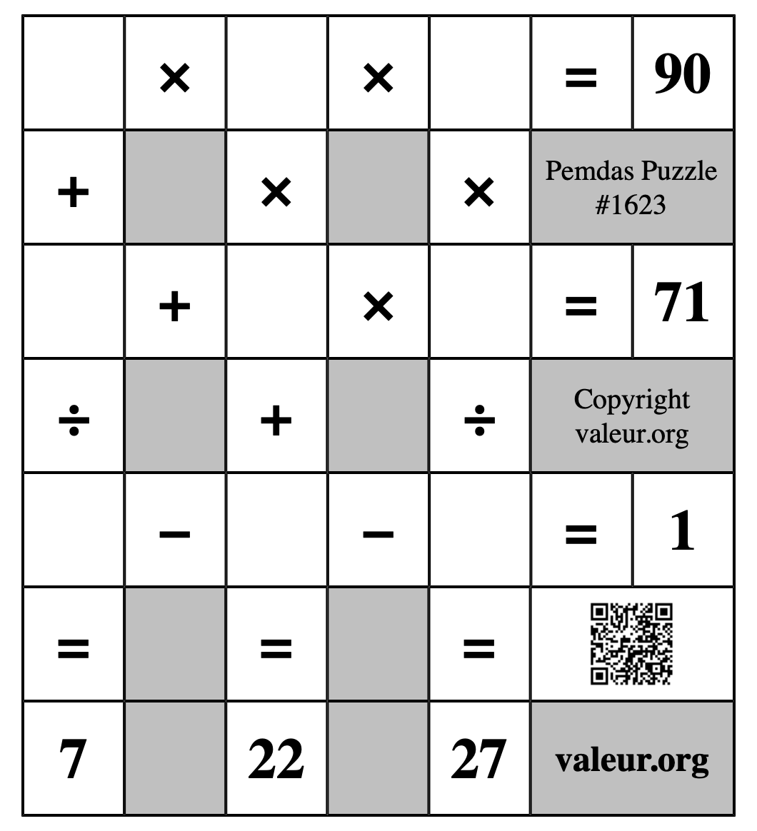 Pemdas Puzzle #1623