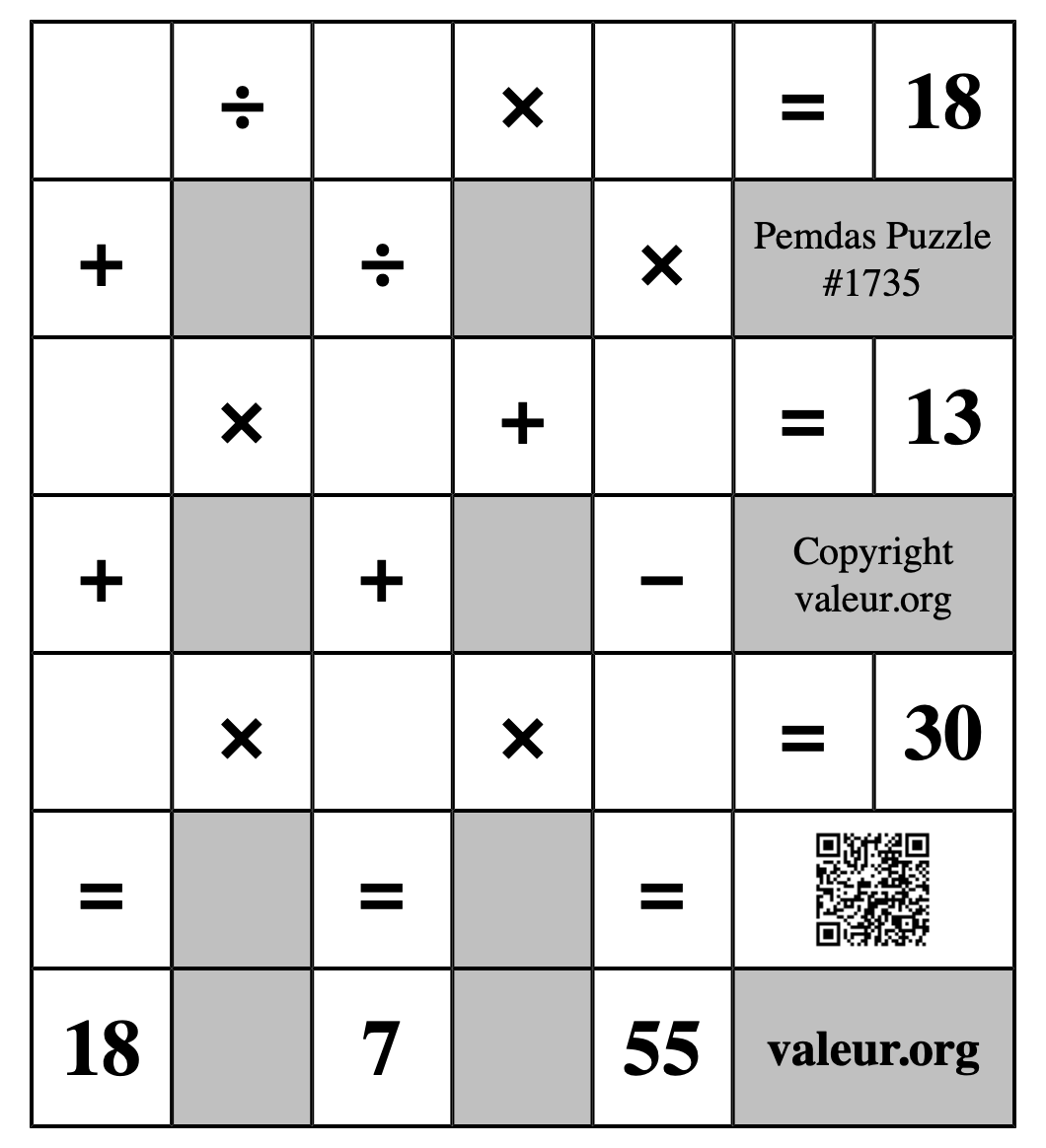 Pemdas Puzzle #1735