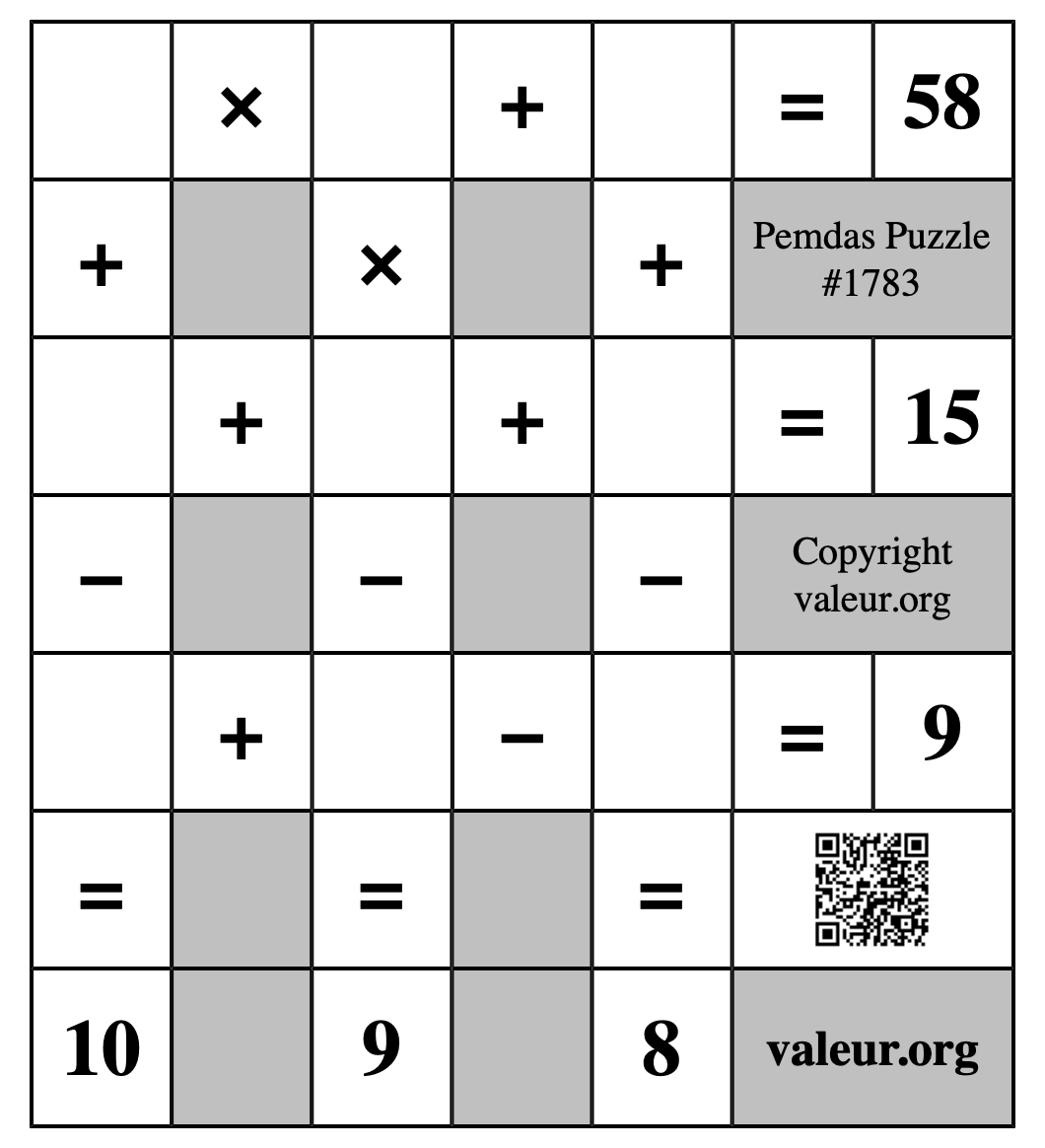 Pemdas Puzzle #1783