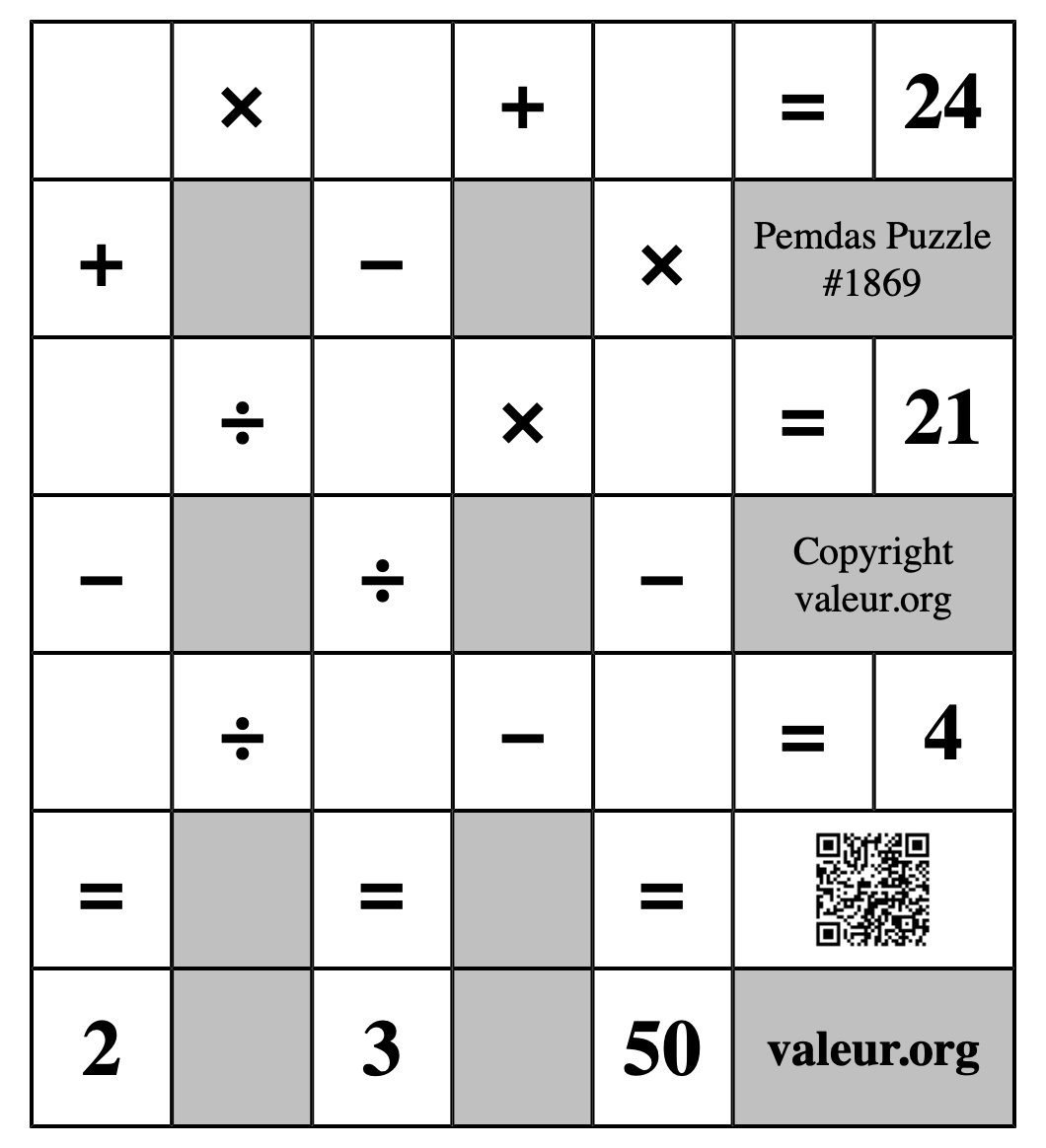 Pemdas Puzzle #1869