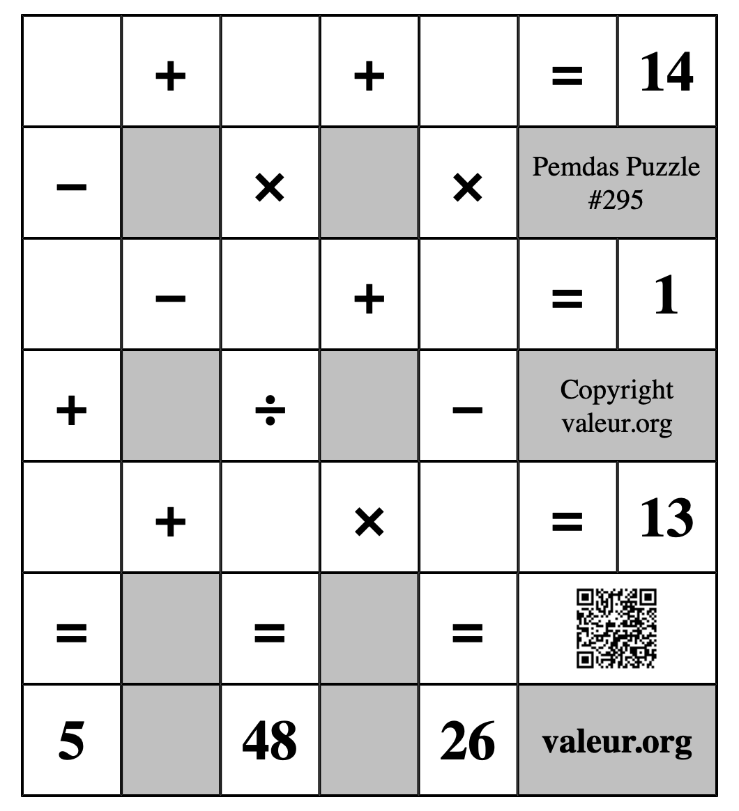 Pemdas Puzzle #295