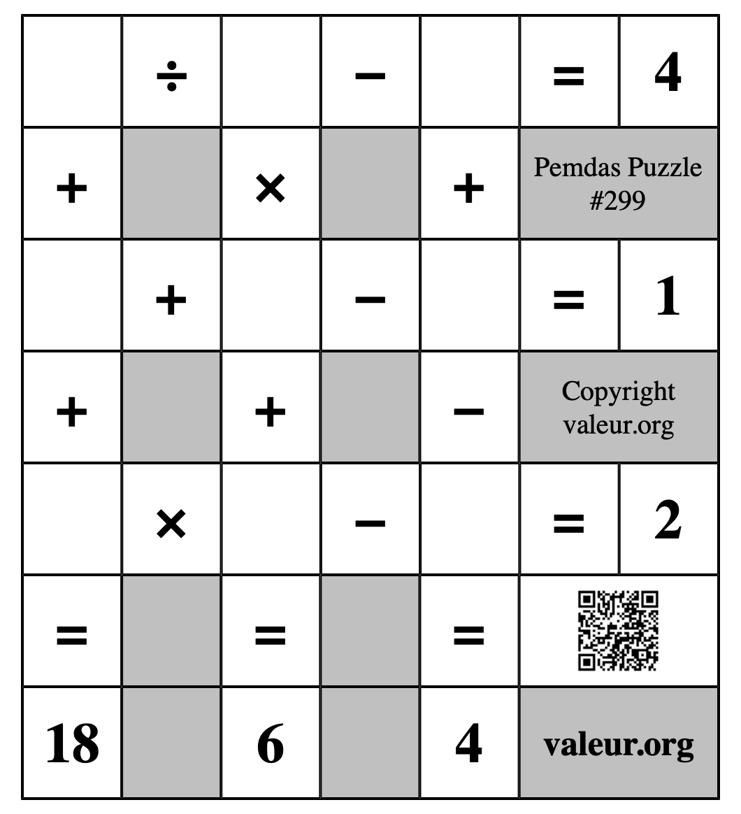 Pemdas Puzzle #299