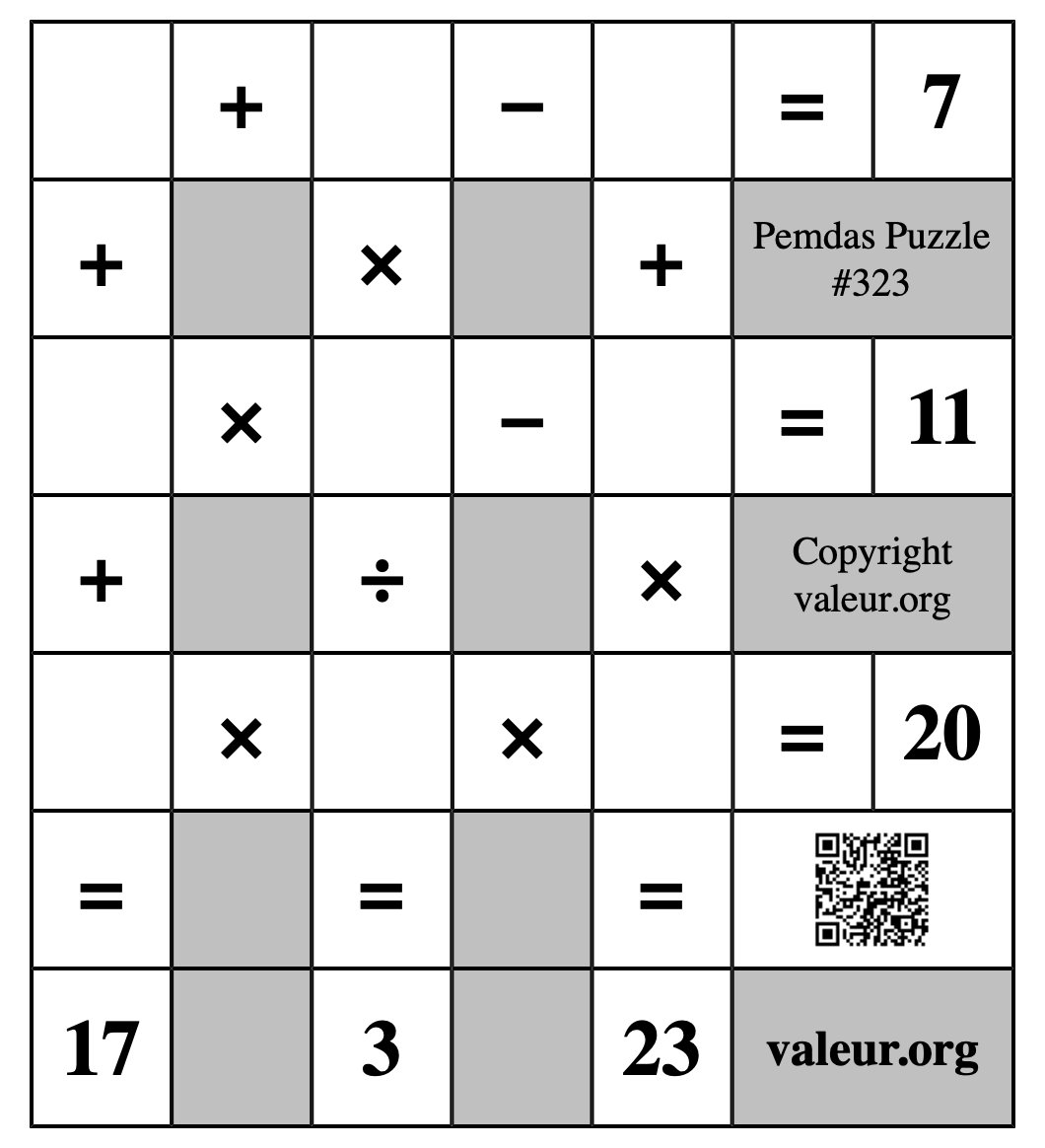Pemdas Puzzle #323