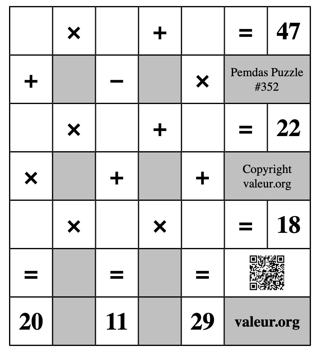 Pemdas Puzzle #352