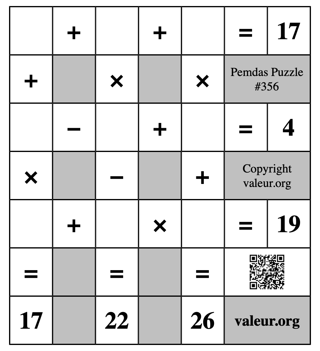 Pemdas Puzzle #356