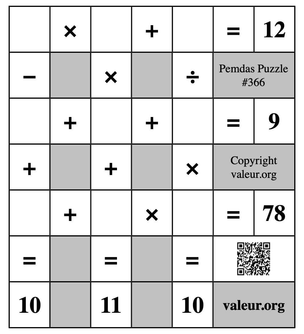 Pemdas Puzzle #366