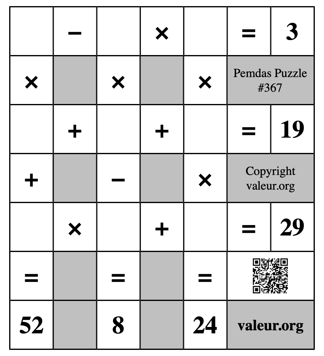 Pemdas Puzzle #367