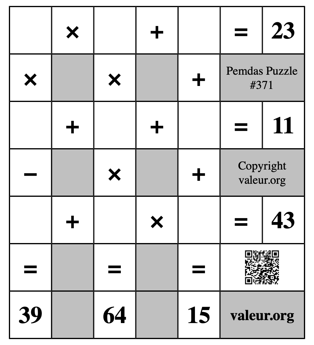 Pemdas Puzzle #371