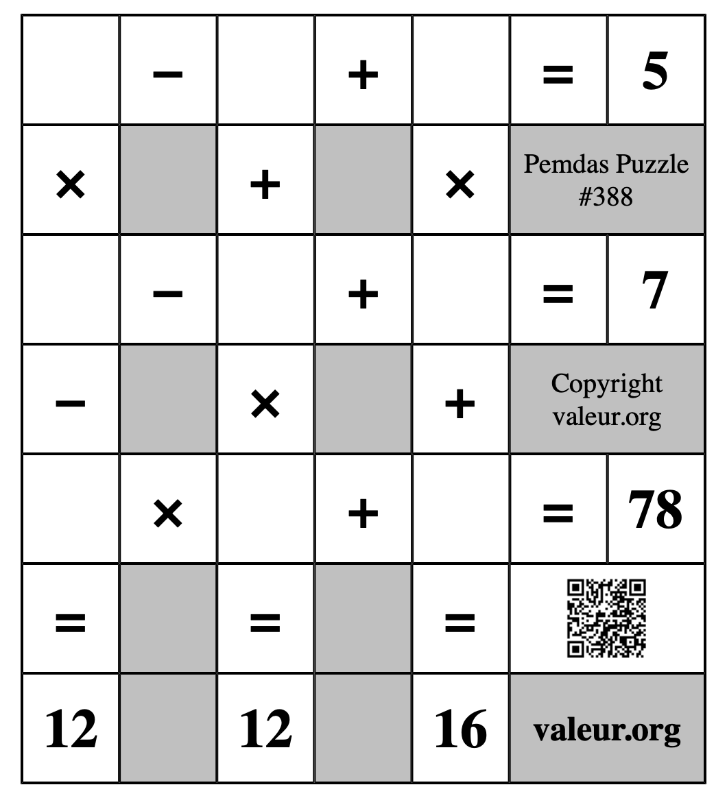 Pemdas Puzzle #388