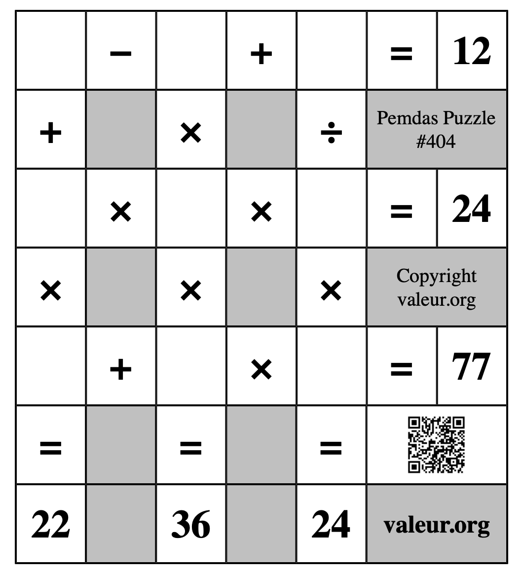 Pemdas Puzzle #404