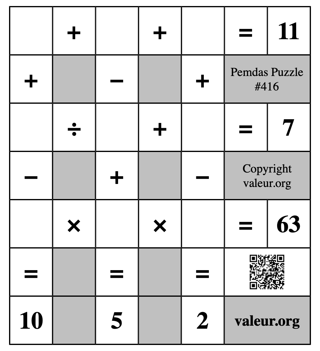 Pemdas Puzzle #416