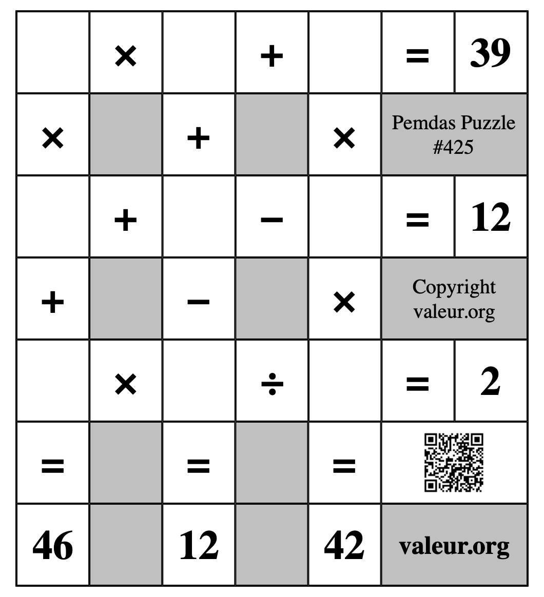 Pemdas Puzzle #425