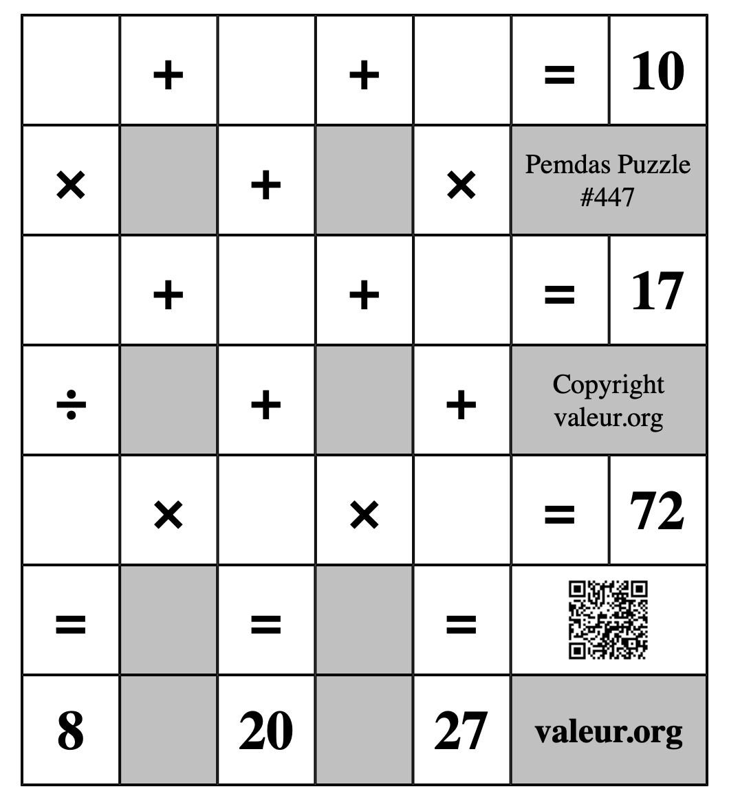Pemdas Puzzle #447
