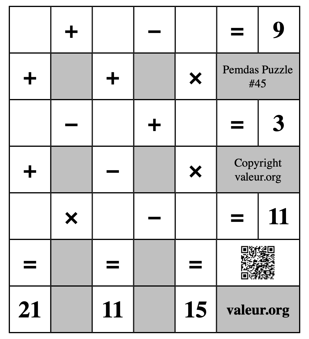 Pemdas Puzzle #45