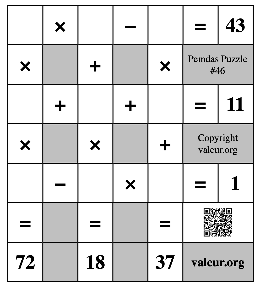 Pemdas Puzzle #46