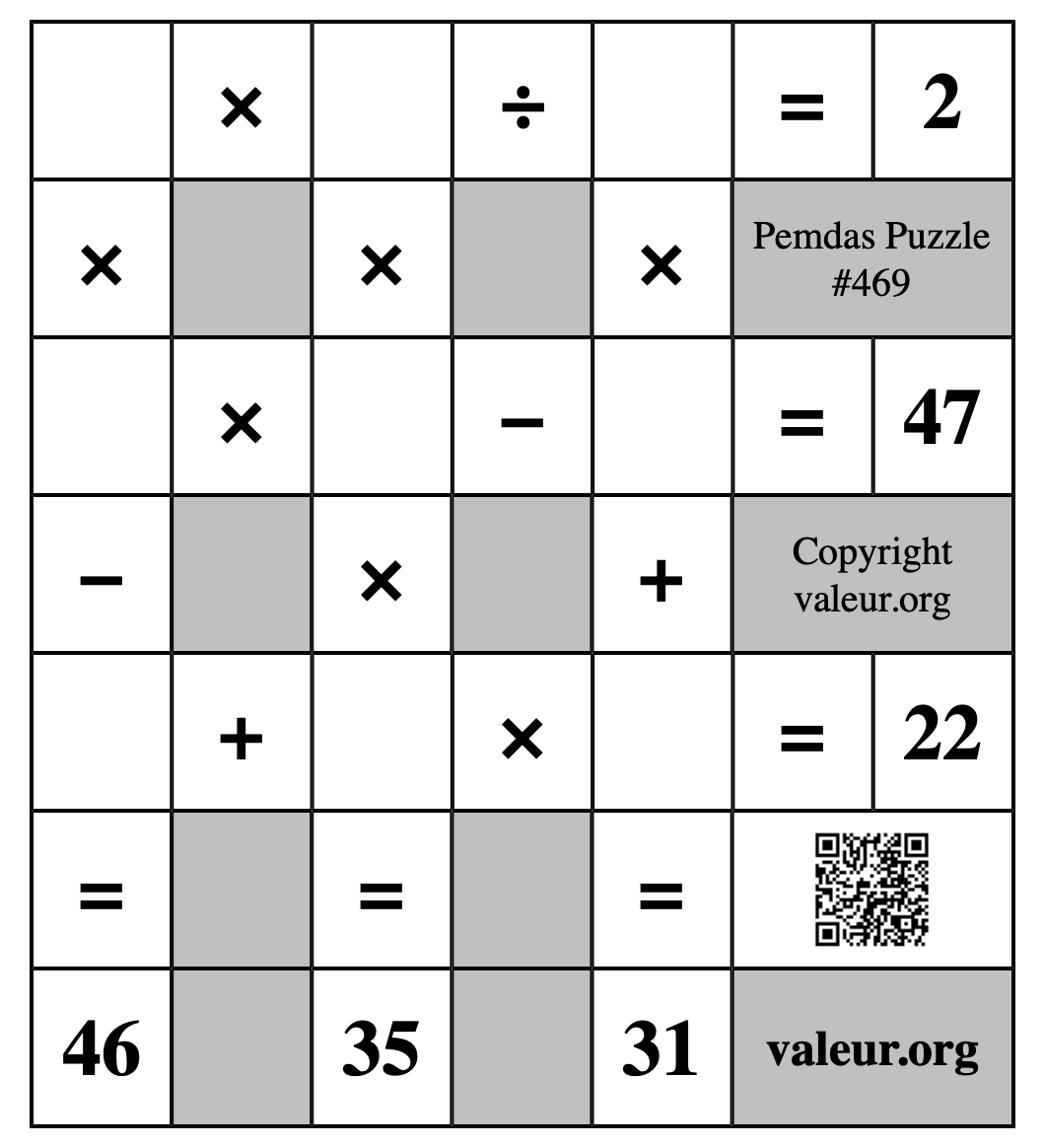 Pemdas Puzzle #469