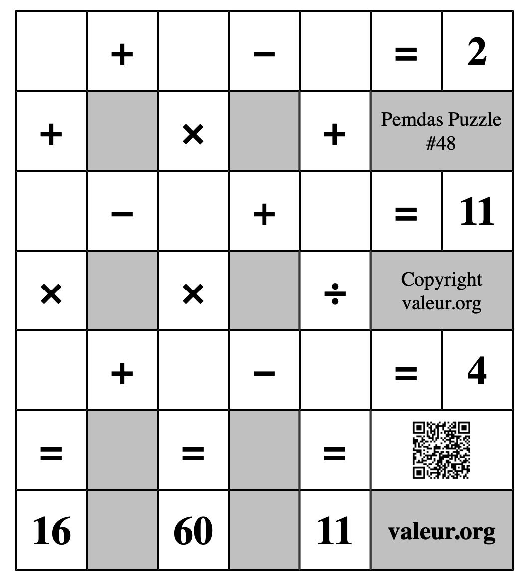 Pemdas Puzzle #48