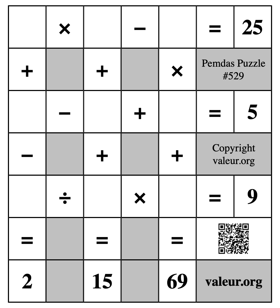 Pemdas Puzzle #529