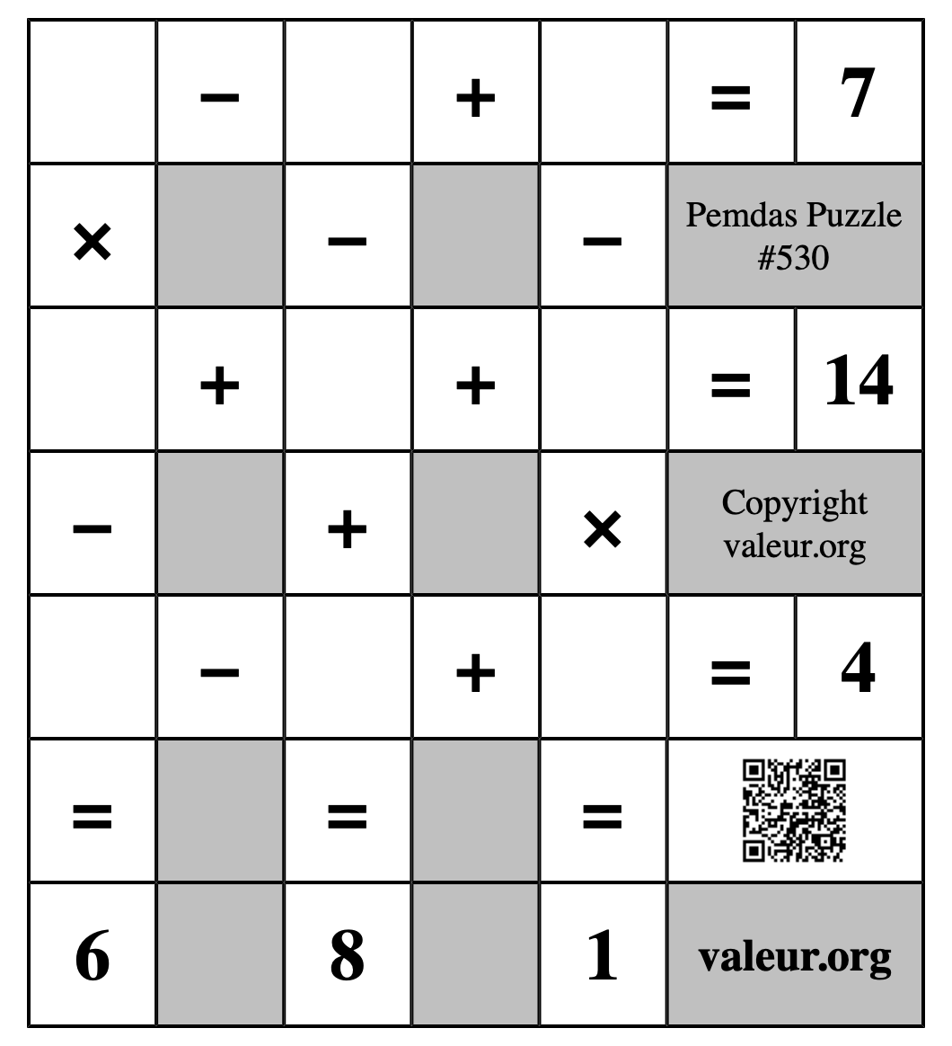Pemdas Puzzle #530