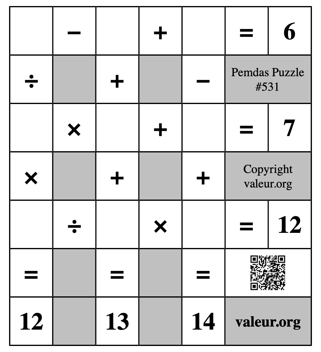 Pemdas Puzzle #531