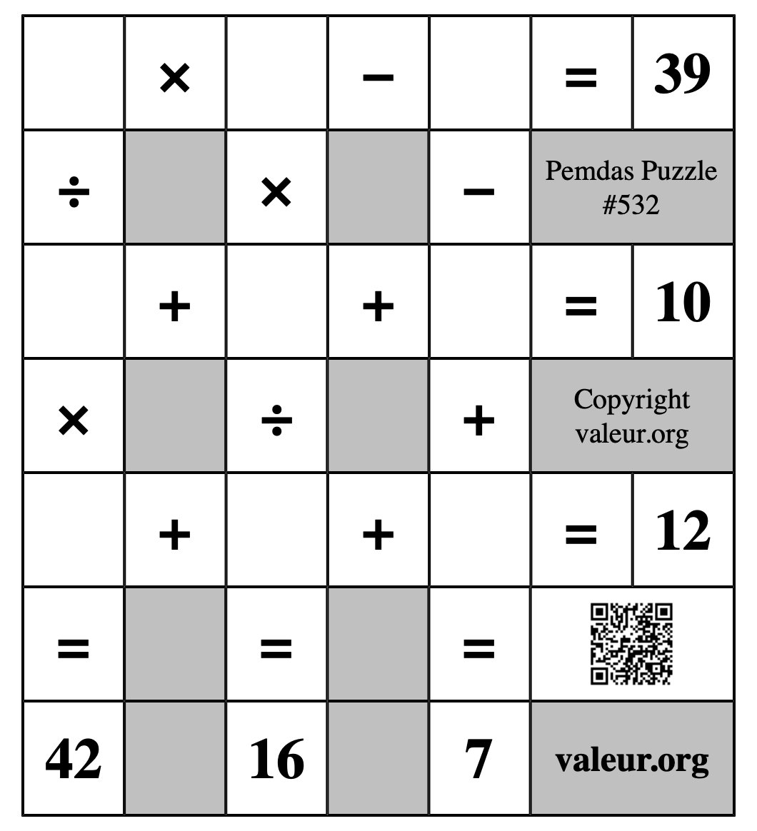 Pemdas Puzzle #532
