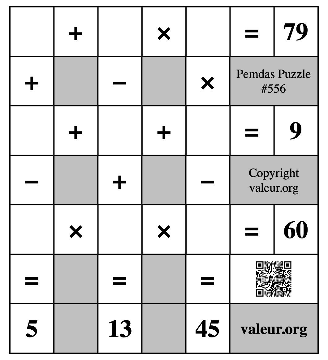 Pemdas Puzzle #556