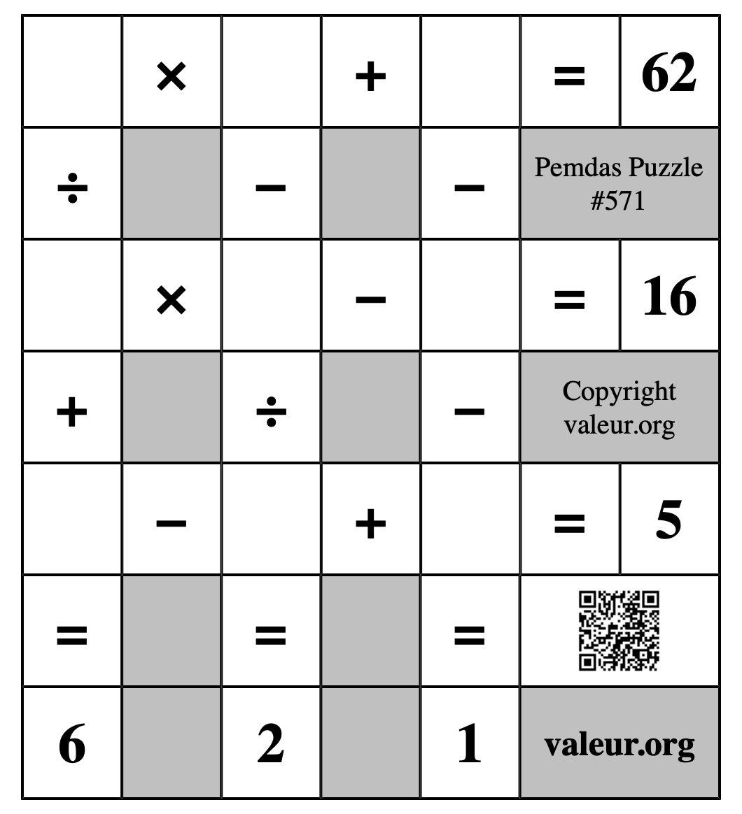 Pemdas Puzzle #571