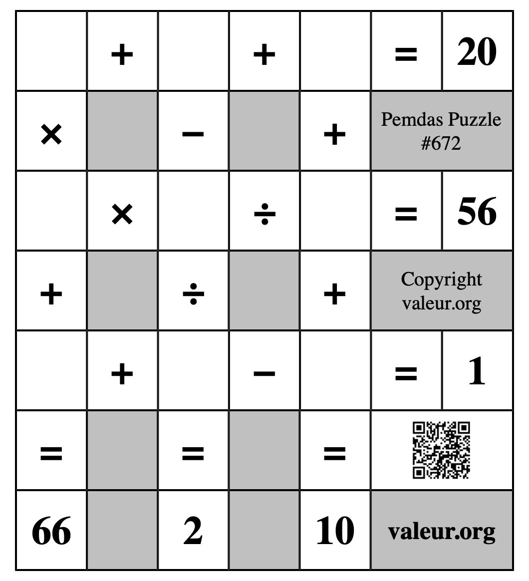 Pemdas Puzzle #672